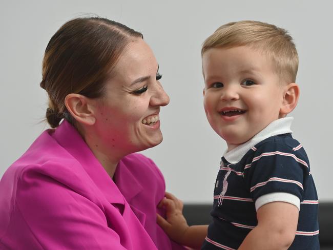 30/4/24. Mason Case with mum Celia De Pretis at their home. Celia has been dealing with Cancer before the birth of Mason.Picture: Keryn Stevens