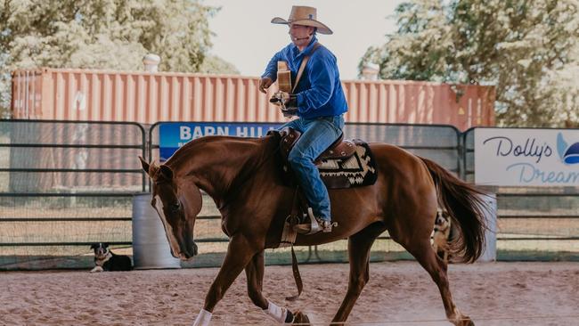 Golden Guitar winning musician Tom Curtain, who owns and operates the Katherine Outback Experience alongside wife Annabel. Picture: Supplied