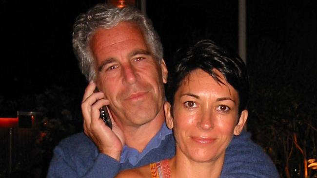 US financier Jeffrey Epstein with British socialite Ghislaine Maxwell. Picture: AFP