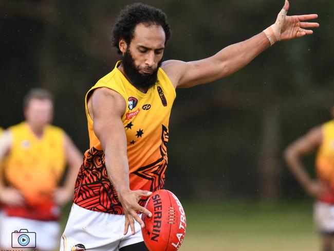 James Dau in action for Fitzroy Stars. Picture: Nathan McNeill