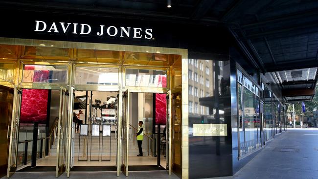 David Jones’ Elizabeth Street store in the Sydney CBD. Picture: Toby Zerna