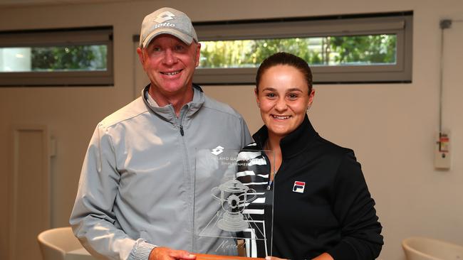 Jim Joyce always believed Ash Barty could reach great heights in tennis. Picture: Clive Brunskill/Getty Images