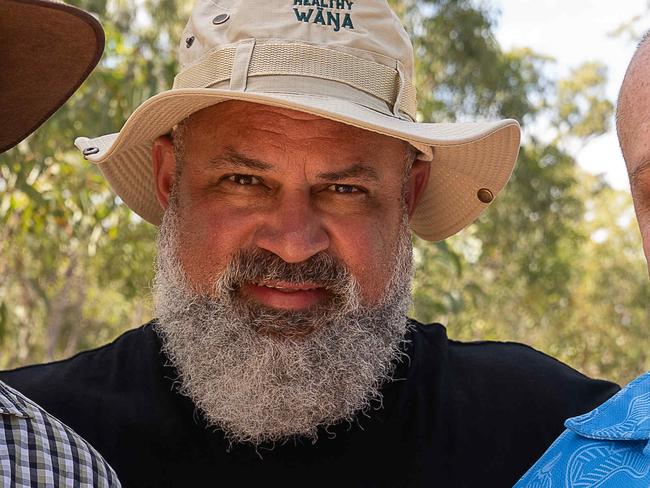 Aaron FaÃaoso, Kenny Bedford and John Mcleod at the Garma Festival 2023.Picture: Pema Tamang Pakhrin