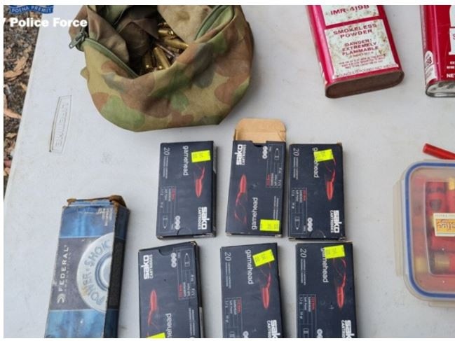 Some of the ammo found at Death’s property. Picture: NSW Police.