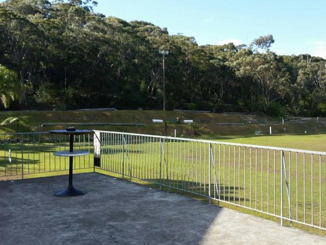 The balcony at the Forestville Ferrets Junior Rugby League Football Club's clubhouse. Picture: Supplied