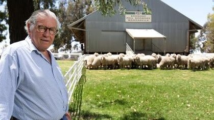 Bell division: Colin Bell of Bell Securities at Conargo in NSW.