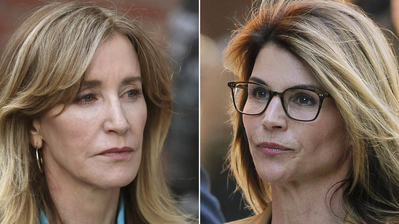 Felicity Huffman, left, and Lori Loughlin are two of the high profile defendants caught up in the case. Picture: AP