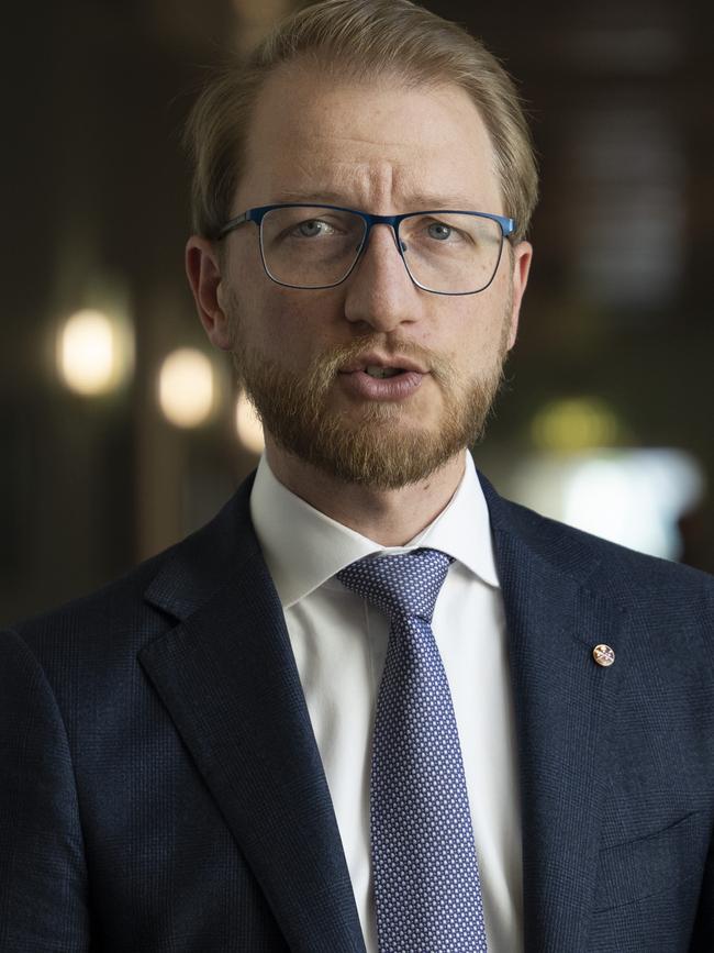 Opposition home affairs spokesman James Paterson. Picture: NewsWire / Martin Ollman