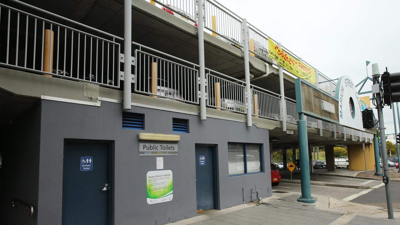 The Marion Street car park where the victim was lured for a puff on a joint and then raped repeatedly by the Skaf gang.