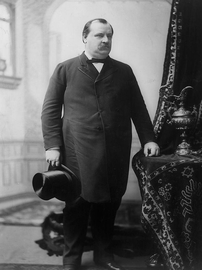 Grover Cleveland in 1888, the year he was inaugurated president of the United States. Picture: AP