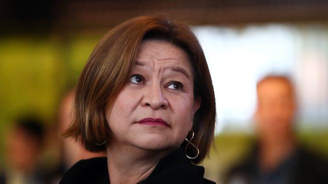 ABC managing director Michelle Guthrie speaking at a press club luncheon in June. Picture: Aaron Francis