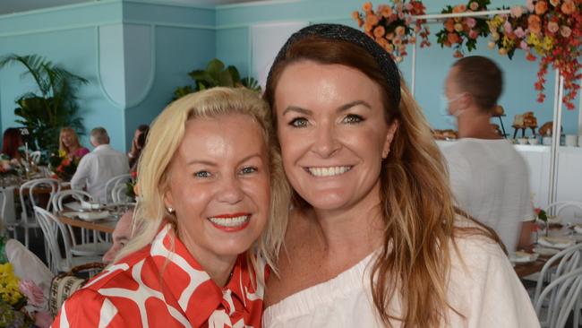MAGIC MILLIONS 2022: Kate Bennett and Belinda Dawes at Pacific Fair Magic Millions Polo at Main Beach. Picture: Regina King