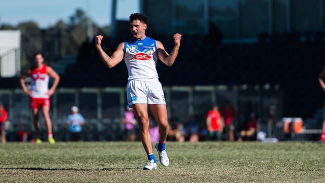 Izak Rankine is edging closer to his AFL debut after playing in the NEAFL in recent weeks. Picture: Brad Redfern.