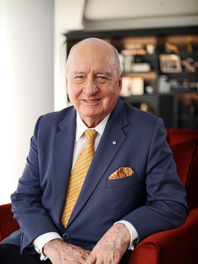 Alan Jones at his Sydney home. Picture: Tim Hunter