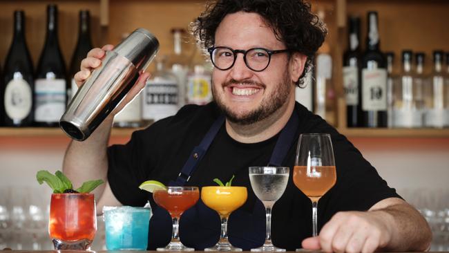 Diageo World Class Australian bartender of the Year, Nick Tesar at Bar Liberty. Picture: David Caird