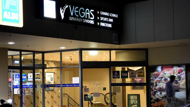 The man was pistol-whipped and shot at Vegas Waverley Gardens in 2018. Picture: Tony Gough