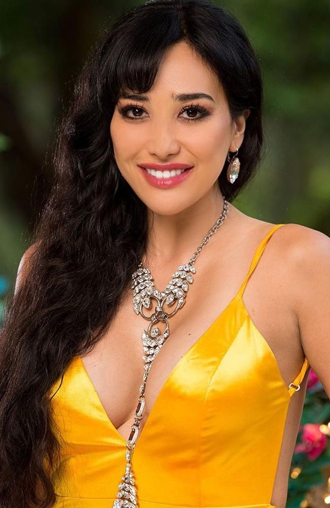 Juliette Herrera left The Bachelor last night. Picture: Channel 10