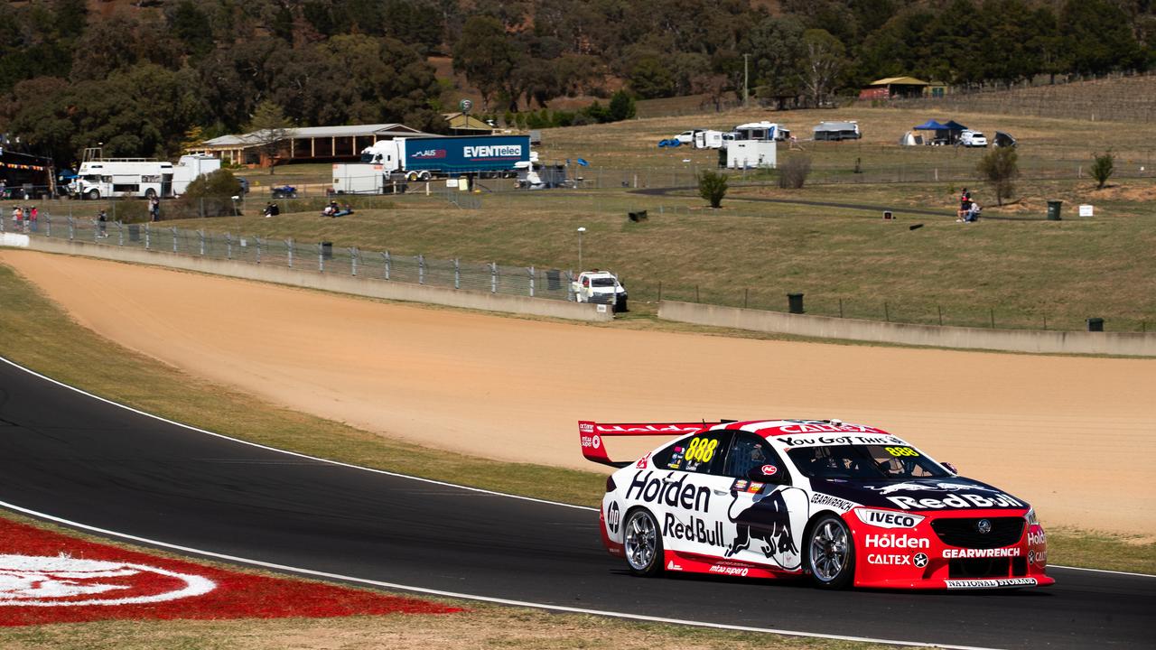 Jamie Whincup drives during first practice in Bathurst. Picture: Daniel Kalisz