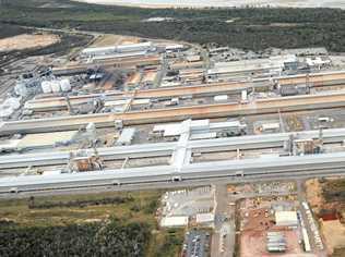 Aerial View of Boyne Smelter Limited. Picture: Brenda Strong GLA040712VIEW