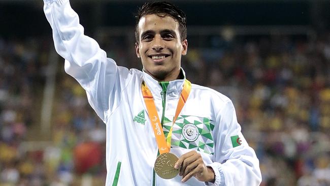 Gold medallist Abdellatif Baka of Algeria.