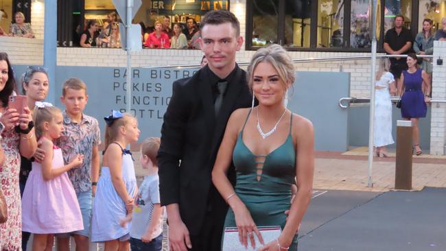 Urangan State High School students celebrating their formal.