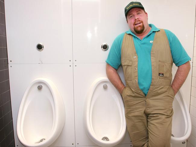 Shane Jacobson in his breakthrough role as porta-loo salesman Kenny. Picture: News Corp