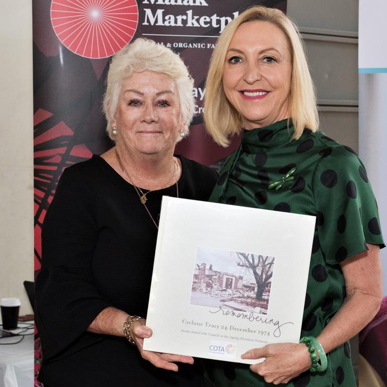 VAD Independent expert advisory panel member and COTA NT’s CEO Sue Shearer with report co-chair Vicki O'Halloran.