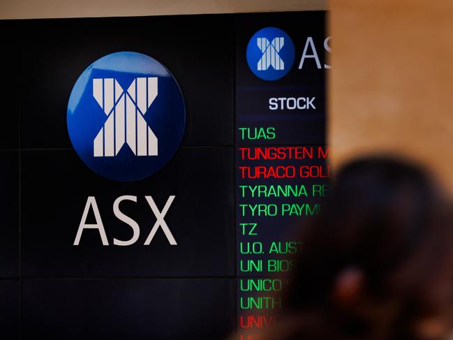 SYDNEY, AUSTRALIA - NewsWire Photos, October 29 2024. GENERIC. Stocks. Finance. Economy. Stock price ticker of the Australian Stock Exchange, ASX, at their offices on Bridge Street. Picture: NewsWire / Max Mason-Hubers