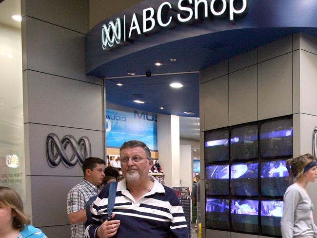 Christmas shoppers outside the ABC store in the Chadstone Shopping Centre complex.