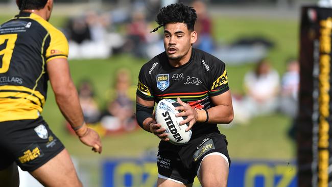 Taylan May is aiming to take a backline spot at the Panthers. Picture: NRL Photos