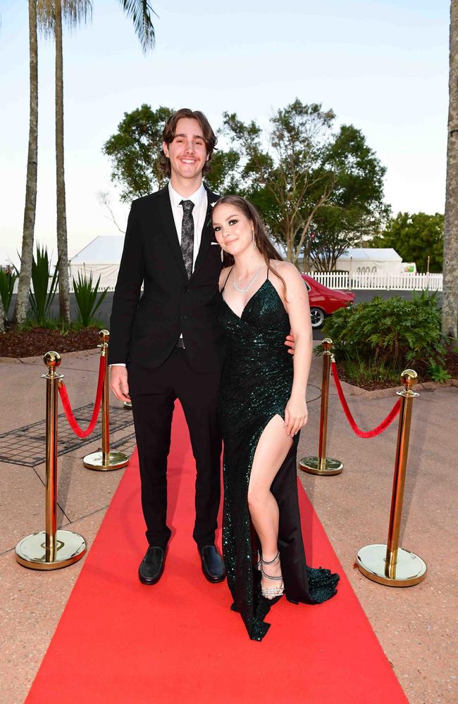 Charlie Whiting and Kaitlyn Putzolu at year 12 formal, Unity College. Picture: Patrick Woods.