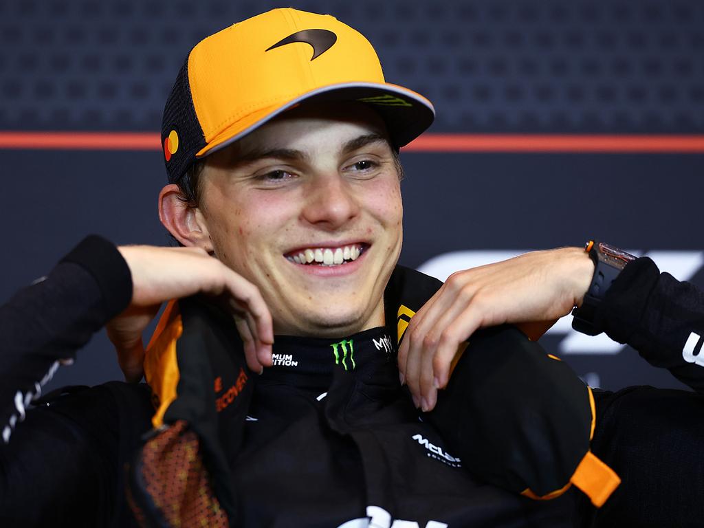 Oscar Piastri produced a faultless drive under intense pressure to win a wild Spanish Grand Prix. Picture: Getty Images
