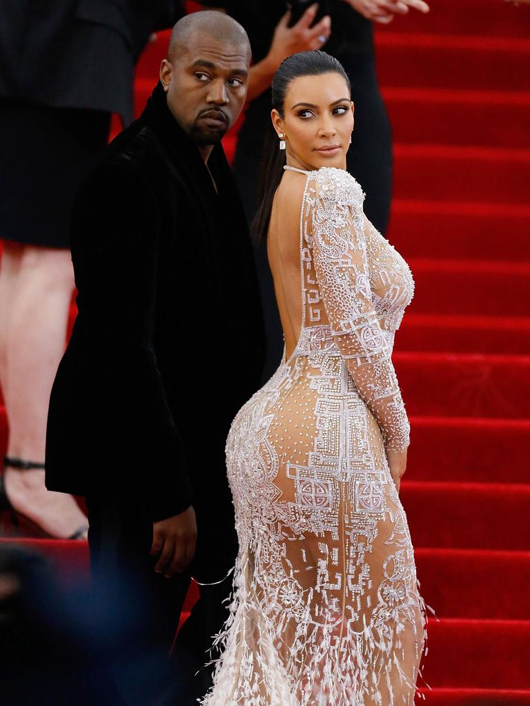 Kanye accused Kim of blocking him from the party. Picture: John Lamparski/Getty Images