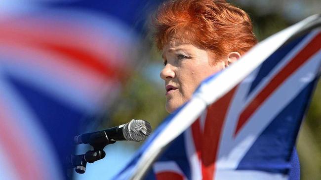 SPEAKING OUT: Pauline Hanson is a love or hate figure who is sure to spark controversy. Picture: Chris Ison ROK190715crally4