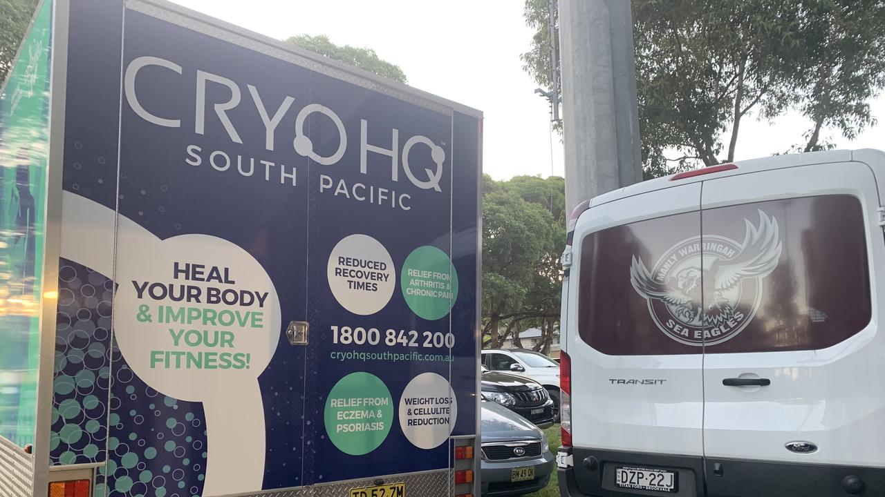 Manly are using a cryotherapy chamber after games this season.