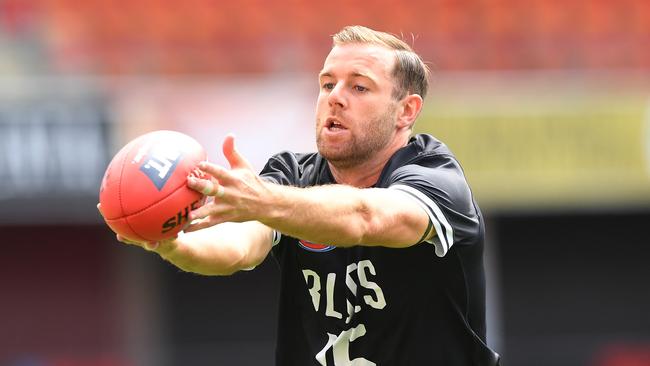 Sam Docherty suffered a calf injury in Carlton’s loss to Adelaide on Sunday.