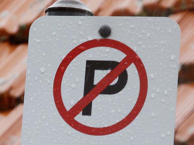 No Parking, Permit Holder only , parking signs in the streets around Camp Cove at Watsons Bay. Picture: John Appleyard