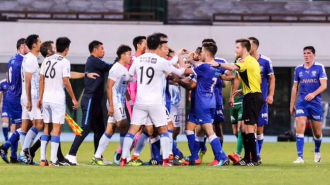 Things got heated between South Melbourne and Guangzhou R&amp;F.