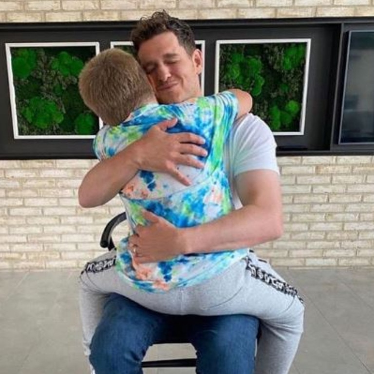 Noah was diagnosed with cancer when he was just three. Picture: Michael Buble/Instagram