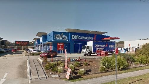 Officeworks Tuggerah was a favourite place for Leah Floyd to go shoplifting. Picture: Google