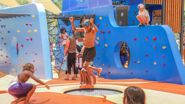 Thousands flocked through doors of the official opening of the Alice Springs adventure park on Saturday, November 2, 2024. Picture: Alice Springs Town Council