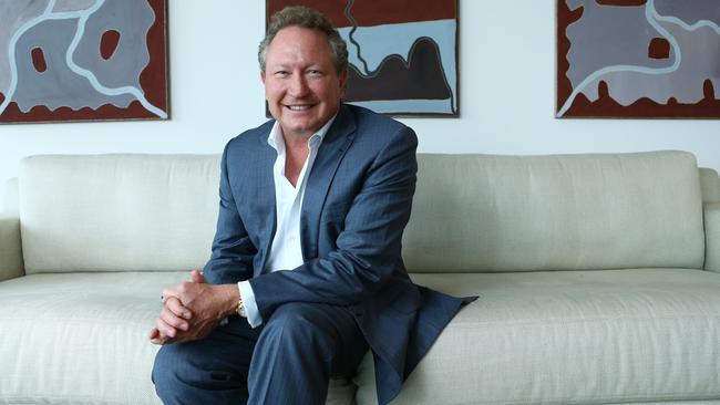 Andrew Forrest, chairman and founder of Fortescue Metals. Picture: Britta Campion