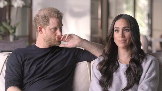 Meghan Markle has been accused of having narcissistic traits similar to Kanye West, Elon Musk and Donald Trump. Picture: Netflix.