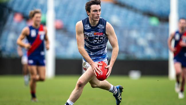 Luke Smith in action for Geelong VFL. Picture: ARJ GIESE (must credit)