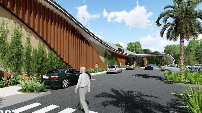 An artist impression of the Wynnum Manly Leagues Club redevelopment. Picture: Cayas