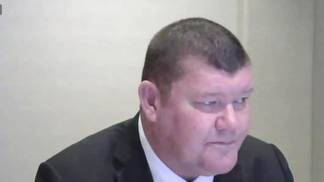 James Packer gives evidence before the NSW Casino Inquiry on Tuesday.