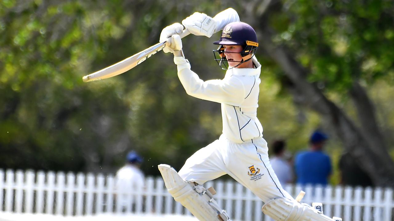 TSS batsman Joe Sippel in a GPS First XI cricket match between Churchie and The Southport School. Picture: John Gass