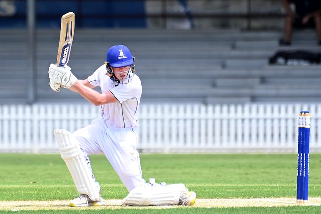 Churchie batsman Daniel Desmet. Picture, John Gass