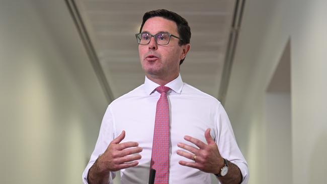 National Party Leader David Littleproud will announce a future Coalition Government would introduce new game-changing technology targeting the highly contagious viral Lumpy Skin Disease Picture: NewsWire / Martin Ollman