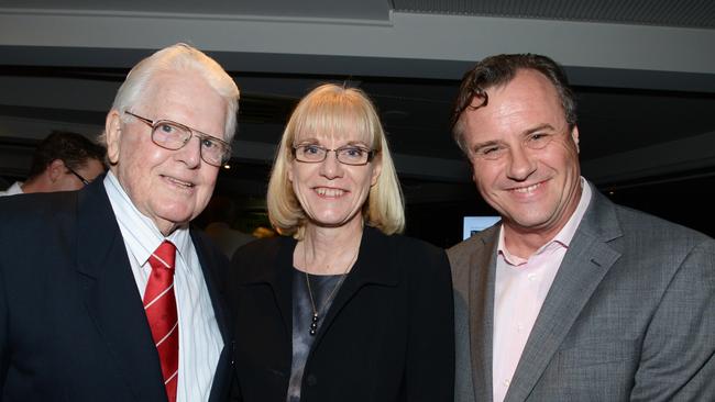 Professor Debra Henly (centre), with Jock McIlwain and Professor Paul Burton. Picture: Regina King